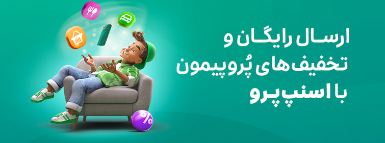 کد تخفیف اسنپ پرو تا 70 درصد ارزان‌تر!